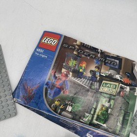 LEGO 4851 Spider-Man and Green Goblin: The Origins w/ Manual & Figures NO BOX
