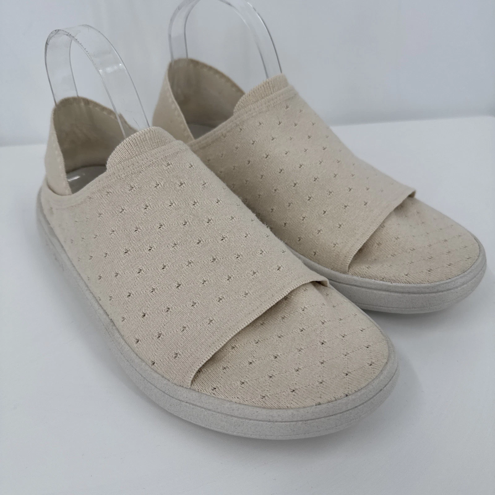 Munjoi The All-Dai Shoe - Natural Mens Size 10 Ivory NEW