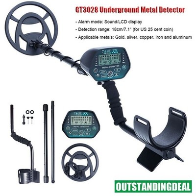 GT3028 Underground Metal Detector Gold with 10'' Waterproof Search Coil ot*mp