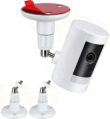 2 Packs Adhesive Ring Camera Mount Stick Up Holder 2 packs, White 