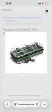 Propagator 2 Bay Heated Electronic Seeds Cuttings Hydroponics