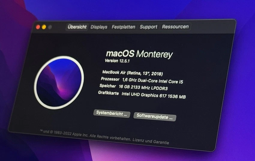 Apple MacBook Air 13" 2018 · i5 · 16GB · 256GB, Foto 3 von 5