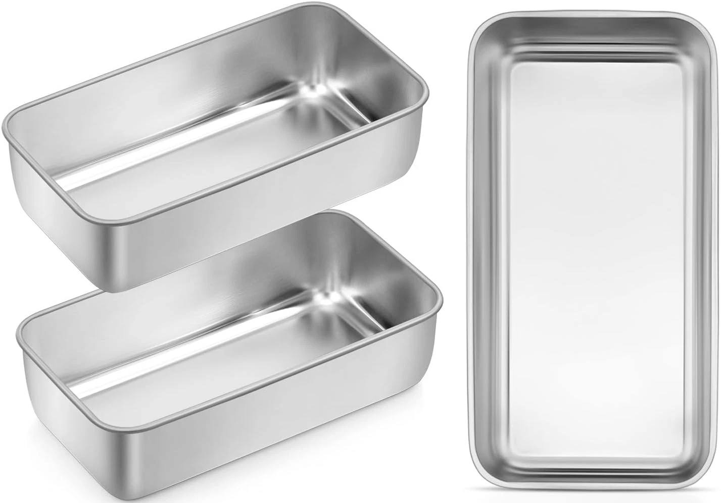3 Pack Loaf Pans for Baking Bread, 9X5In Stainless Steel Loaf Pans for Homemade
Opens in a new windo