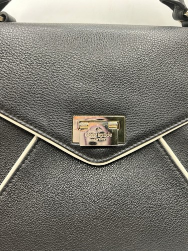 Kate Spade "Wellesley Place Laurel" Schultertasche - schwarz & cremeweiß ~ abnehmbarer Riemen - Bild 9 von 17