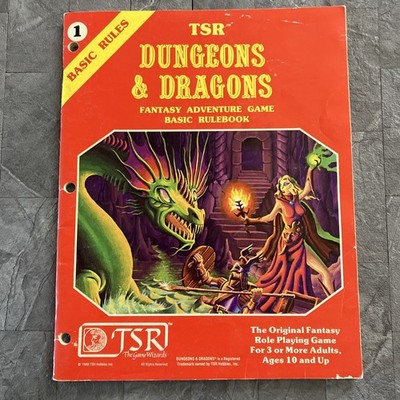 1981 TSR Dungeons  & Dragons Basic Rule Book First Printing 