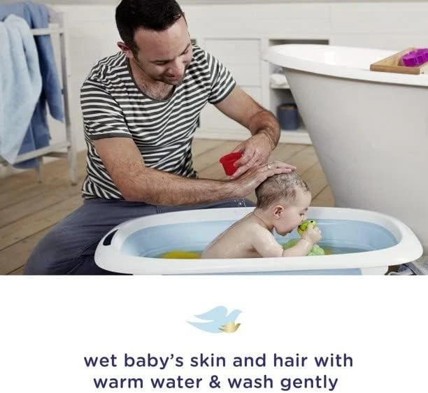 Lavado y champú Baby Dove punta a punta para bebé para piel delicada rica... Foto 4 de 4