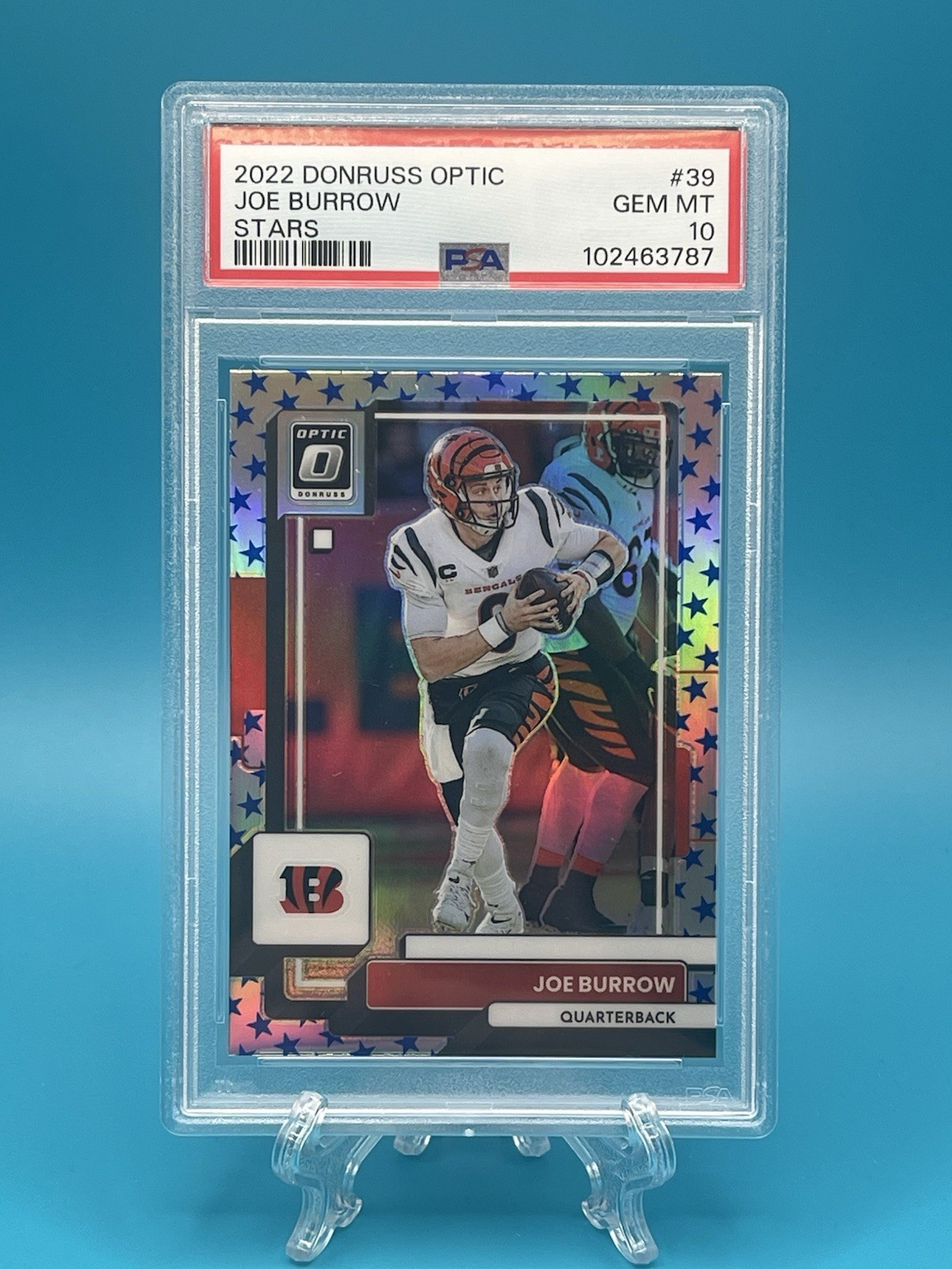 2022 Panini Donruss Optic Joe Burrow #39 Stars PSA 10