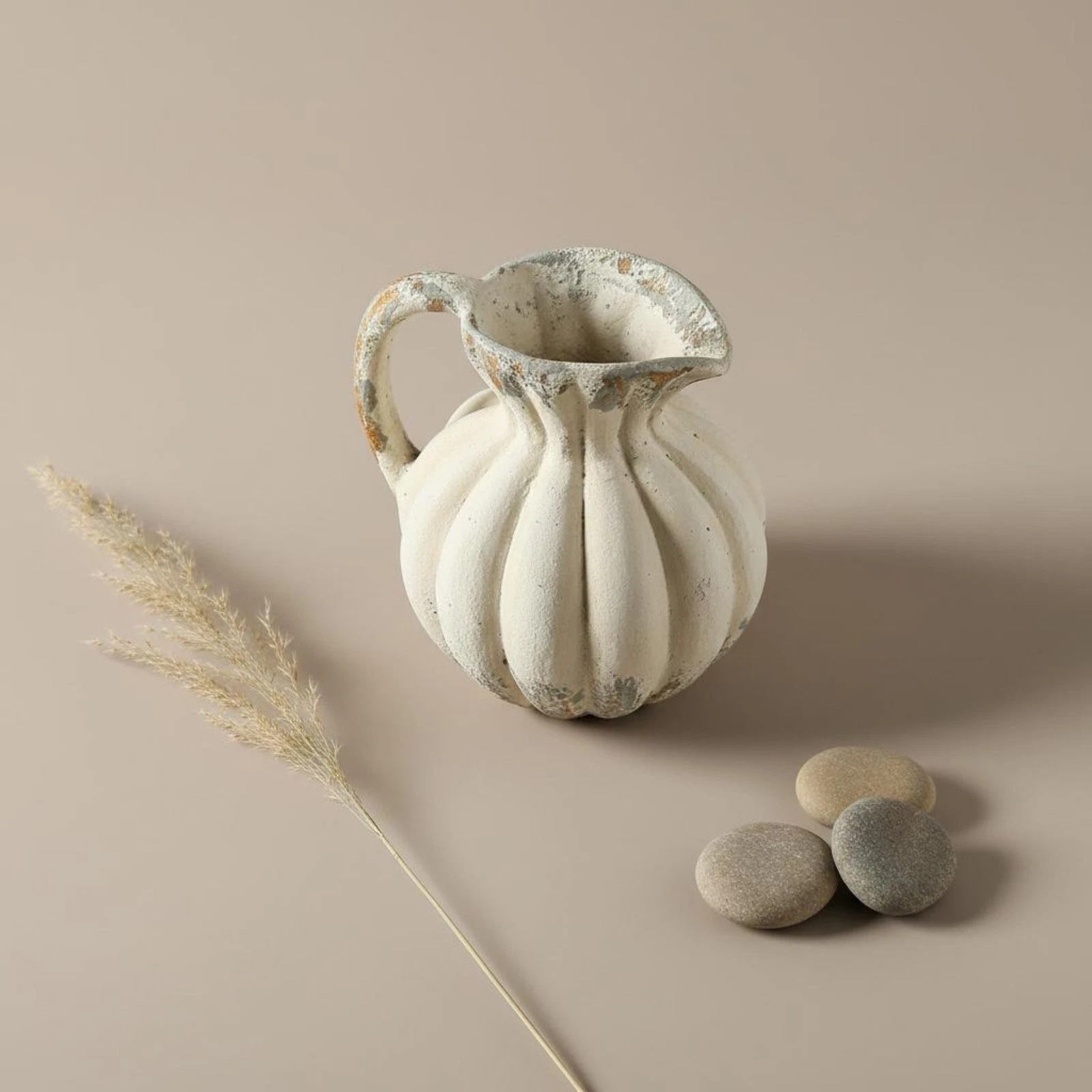Artisanal Aesthetic Vase Handmade Textured Pottery Vase Earthy Tones
