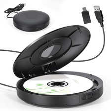 Upgraded Version External Portable CD Player for Car with Usb/Type-C and Bluet