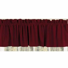 Valance 72 inch Farmhouse Barn Red Solid Country Primitive Curtain