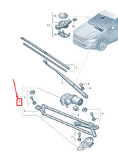 NEW SKODA KAROQ NU FRONT WINDSHIELD WIPER MECHANISM LHD 576955023B ORIGINAL