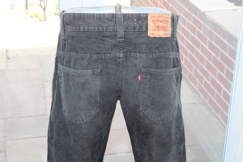 Mens Corduroy Levi 509 W32 L32 jeans Comfort Straight Leg Grey Cords Levi's - Picture 3 of 21