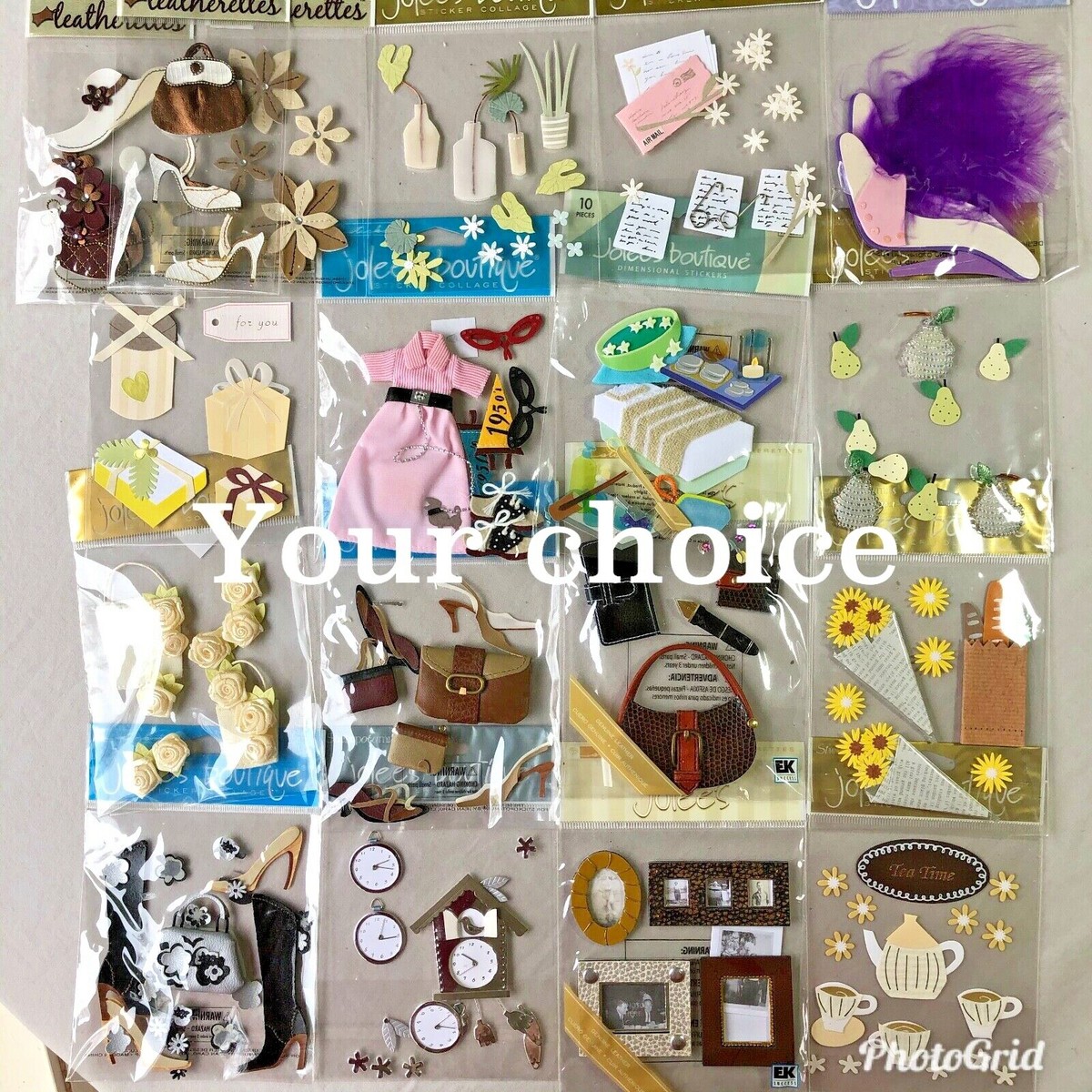 Jolee's Boutique Party Time Dimensional Stickers - 4x6 Inch Craft Embellishments