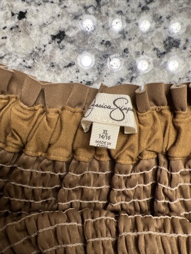 Jessica Simpson Women's Sand/Tan Raw Hem Mini Skirt Size XL(14/16) (24"x17") - Bild 3 von 5