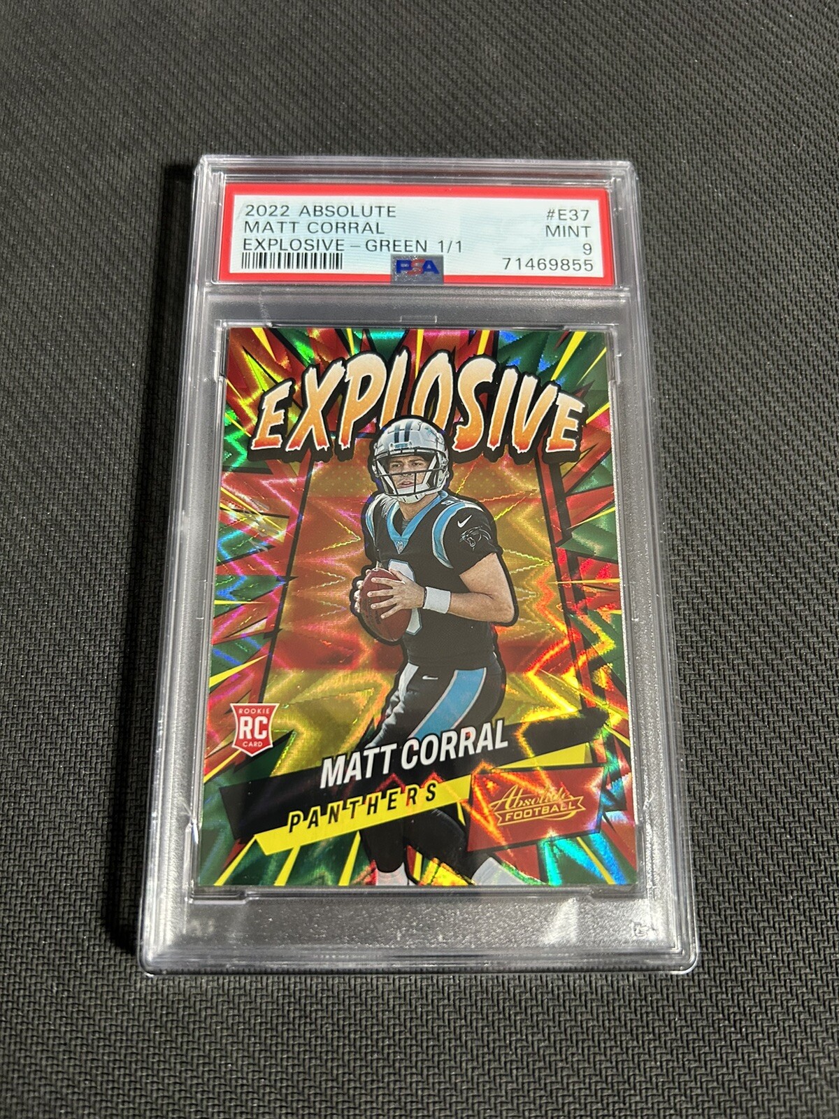 Matt Corral Panini Absolute Explosive #E37 Green 1/1