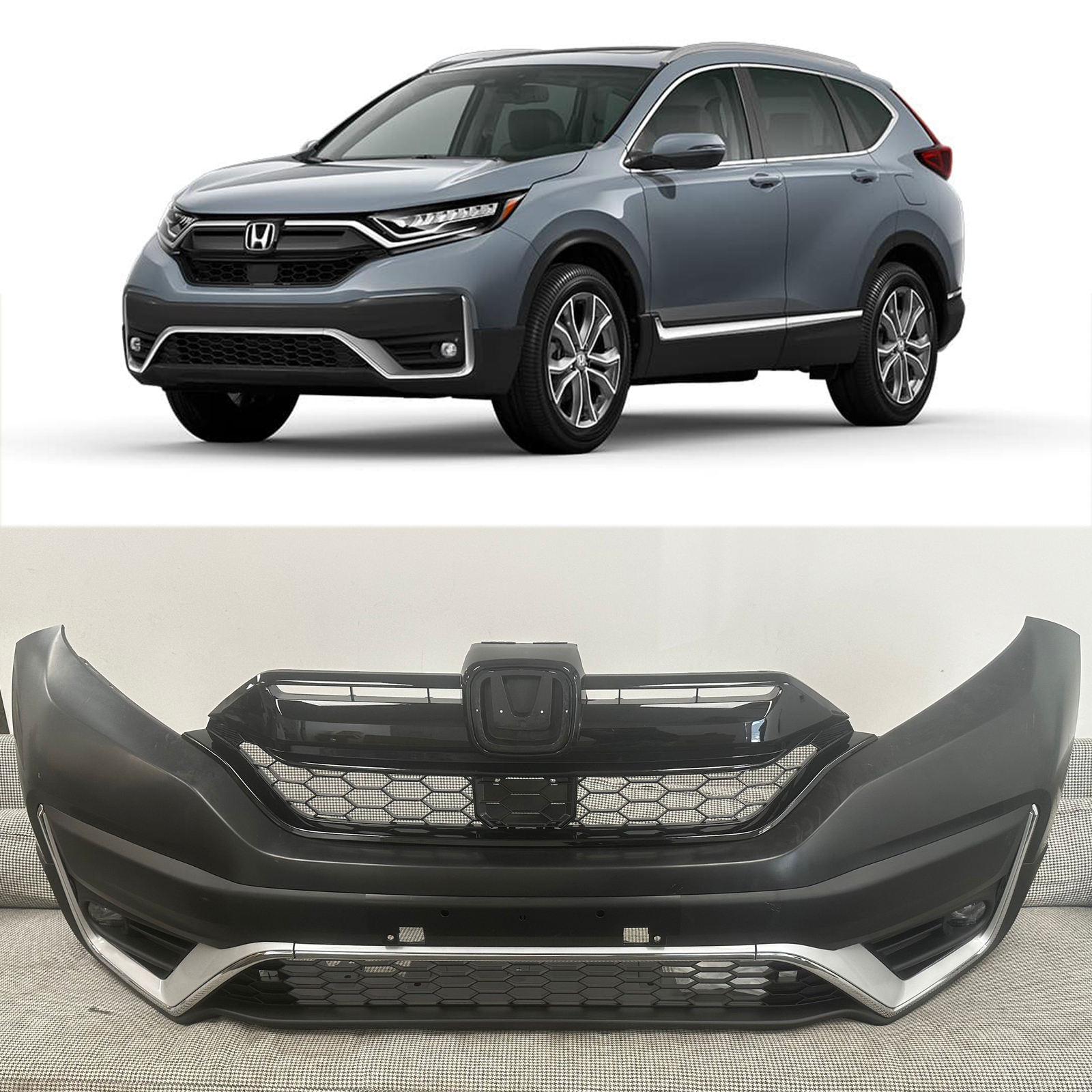 2020 Honda Crv Front Bumper For 2020 2021 2022 Honda CR-V CRV Front Bumper Assembly no Sensor Hole