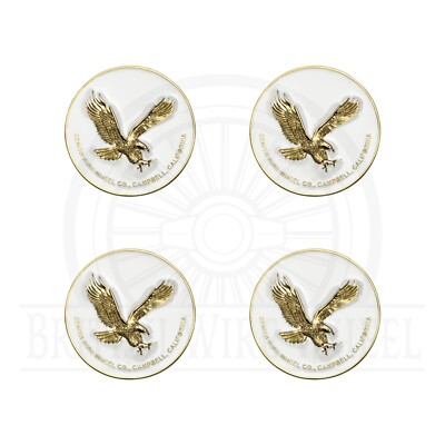 Zenith Eagle Gold & White Metal Wire Wheel Chip Emblems Zenith Eagle Gold & White Metal Wire Wheel Chip Emblems