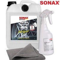 Sonax Felgenbeast 5L + SprüHboy + Tuch Felgenreiniger Alu Stahl Felgen Pflege