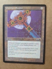 MTG Gustha's Scepter Alliances Magic The Gathering 1996 Artifact Rare English LP