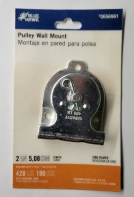 Blue Hawk Pulley Wall Mount for Chain Wire or Rope 420lb Zinc 