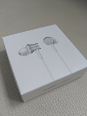 Original Xiaomi Piston In-Ear Kopfhörer Ohrhörer Headset Silber / Weiß