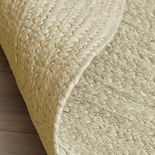 Handcrafted 100% Jute Area Rug 4'x6' - Rustic Braided, Reversible & Eco-Friendly - Picture 6 of 8
