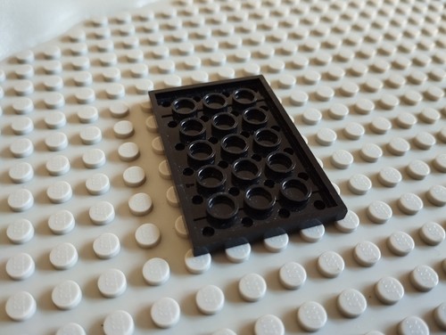 Lego Vintage Plates 4x4 4x6 4x8 4x10 4x12 Light grey blue black etc - Picture 15 of 60