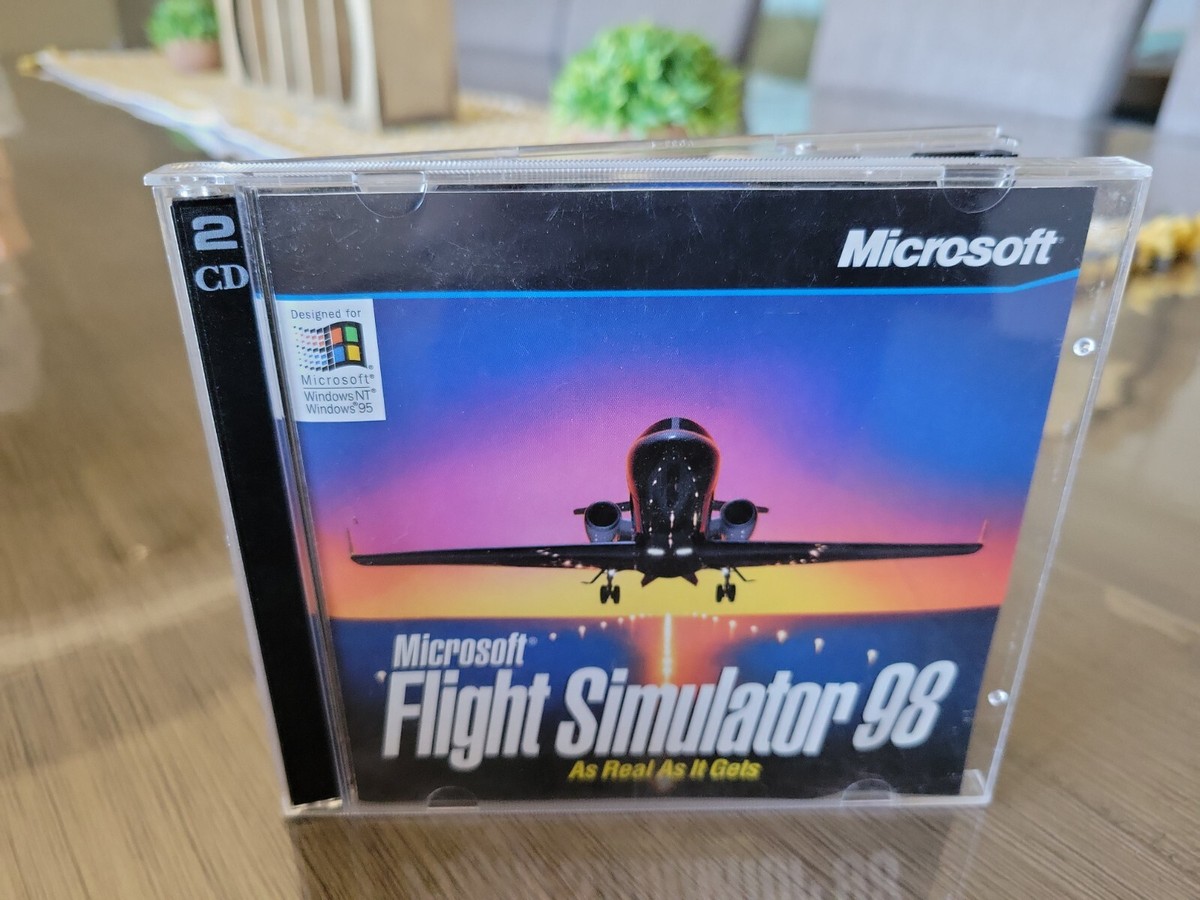 Microsoft Flight Simulator 98 + World Of Flight – PC, Windows 98, Coffret CD-ROM 1997
