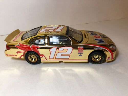 2001 JEREMY MAYFIELD #12 MOBIL ONE 1:24 OWNERS GOLD TEAM CALIBER CAR - Picture 5 of 7