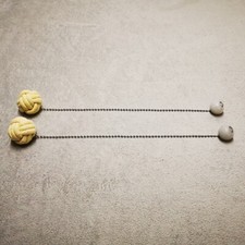 Fire Poi 70 mm, 25 pollici, maniglie a contatto bianche