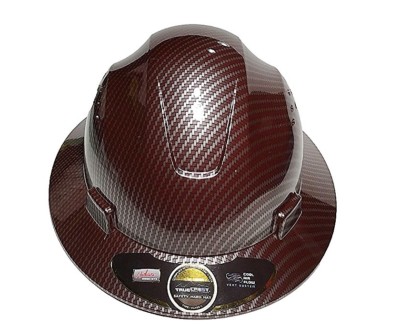 full brim fiberglass hard hat
