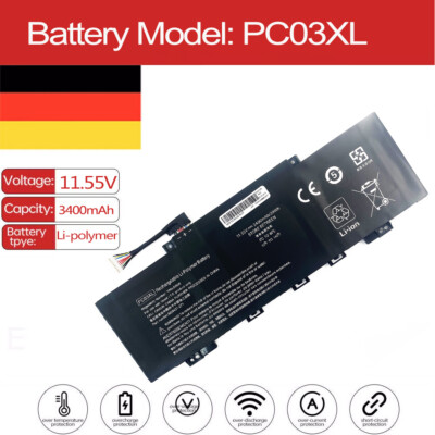 PC03XL Akku für HP Pavilion x360 14-ek0033dx 14-CD1021TU 14-dy0139TU Battery