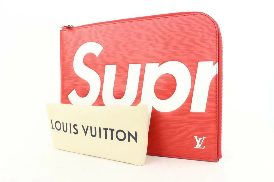 Louis Vuitton, Supreme Red Epi Pochette Jour