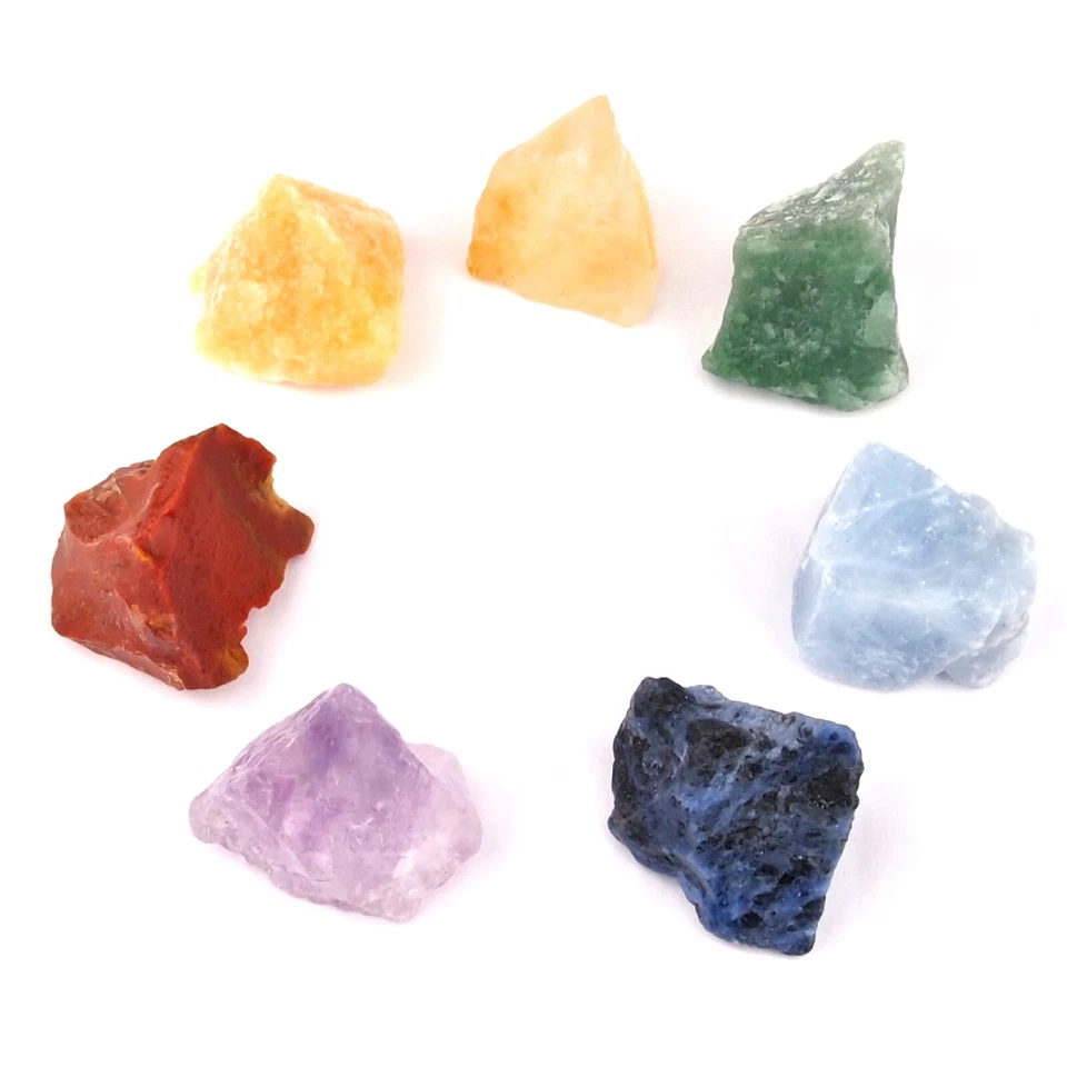 500 g Chakra Wasserstein - Mischung / Rohsteine | Heilsteine Ø ca. 30 - 50 mm - Bild 2 von 4