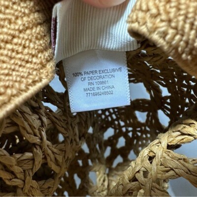 Vintage Y2K Mudd Beaded Straw Beach Hat | eBay display picture 1