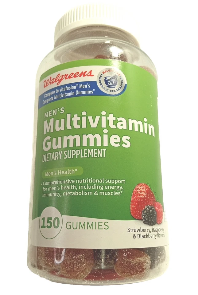 Gomitas multivitamínicas multivitamínicas para hombres para adultos suplemento dietético de 150 quilates Foto 2 de 3