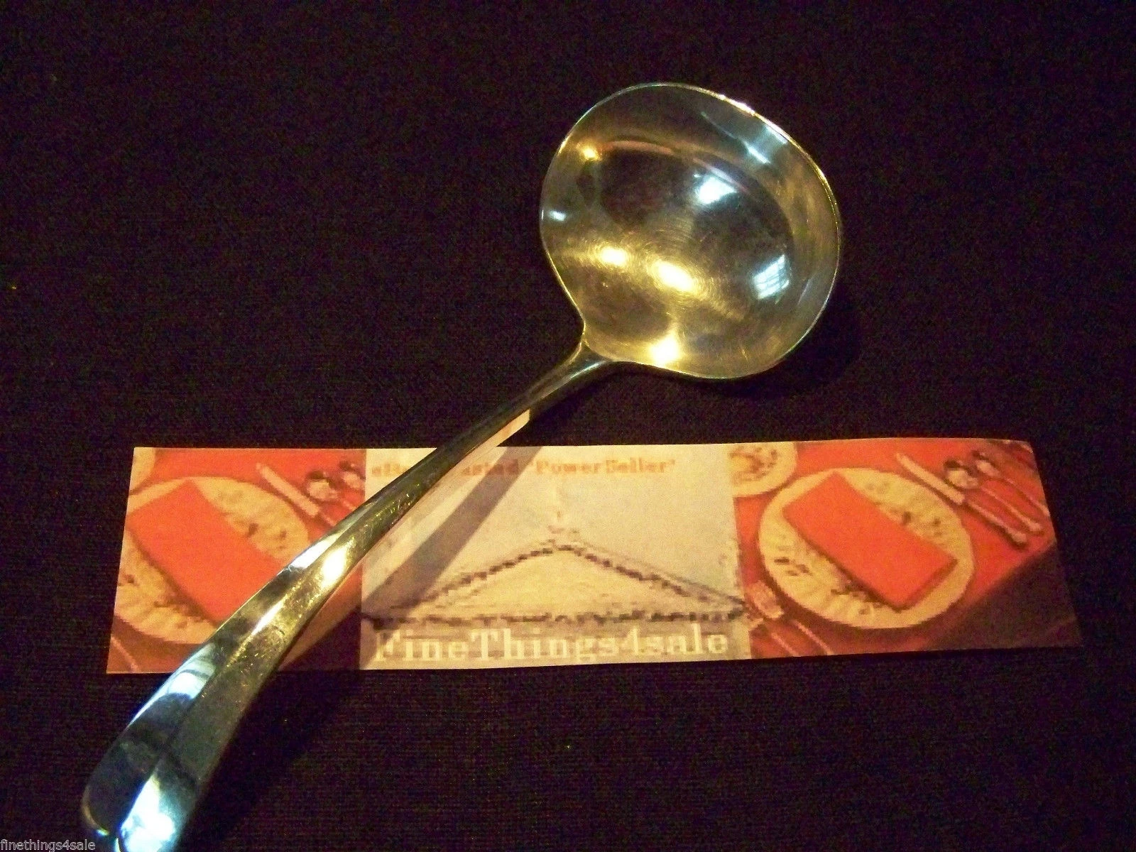 J. Freeman & Son ENGLISH SHEFFIELD SILVER CLASSIC RELISH SPOON GRAVY SAUCE LADLE