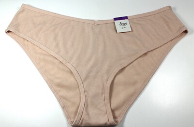 JENNI Ribbed Hipster Panty Underwear Size XXL Chai