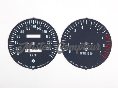 Tachoboden - KM/H & RPM für SUZUKI GT750 - 1974-1975-1976 (L-M-A)