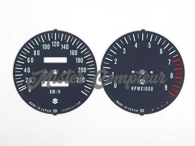 Fonds de compteur - KM/H & RPM pour SUZUKI GT750 - 1974-1975-1976 (L-M-A) - Photo 1/3