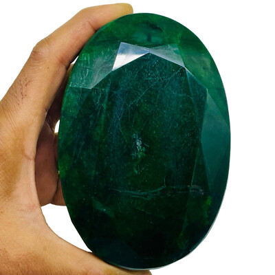 3837 Cts Certified Natural Emerald Rich Green Huge Museum Size Loose Gemstone