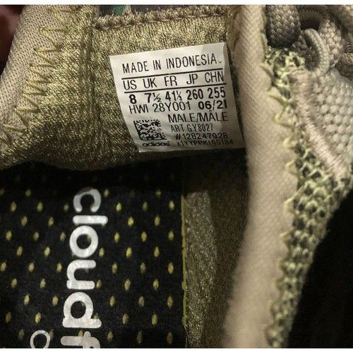 Adidas Kaptir 2.0 Camo Green Mens Size 8 Cloudform Shoes Sneakers - Picture 7 of 8