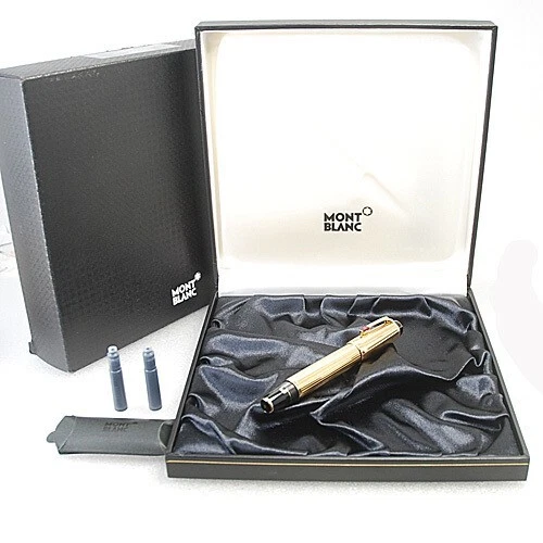 Montblanc Boheme Gold Plated 18K 750 Fountain Pen Rouge Stone M