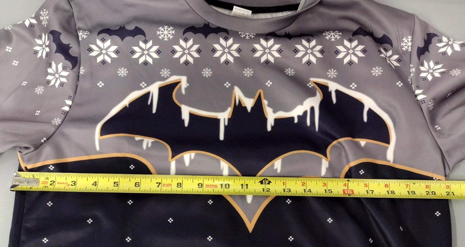 Batman Movie Fan Ugly Christmas Premium 3D Pullover Size Medium