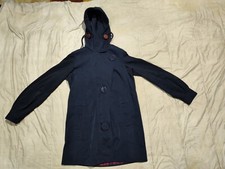 L.a.m.b Gwen Stefani Hooded Coat Jacket Sz 6 Vintage 2007 Navy W Plaid Lining