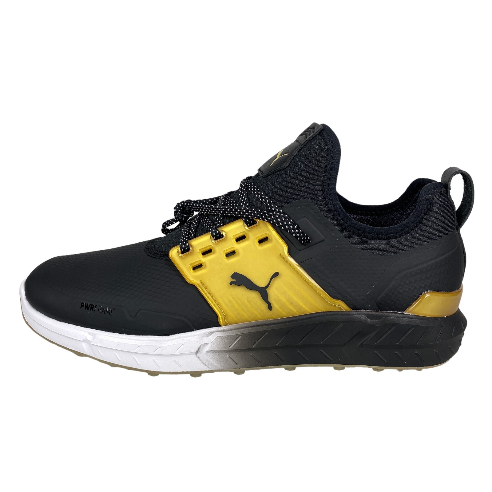 Мужские кроссовки для гольфа PUMA IGNITE Articulate Black Gold водонепроницаемые 377226-01