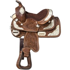 8" Western Horse Show Saddle Pony Kids Miniature Mini Floral Tooled Tack Set