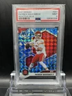 2021 Panini Mosaic #221 Patrick Mahomes II AFC Blue Reactive Mosaic Prizm PSA 9