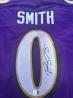 Roquan Smith Autographed Custom Jersey Purple Beckett Authenticated