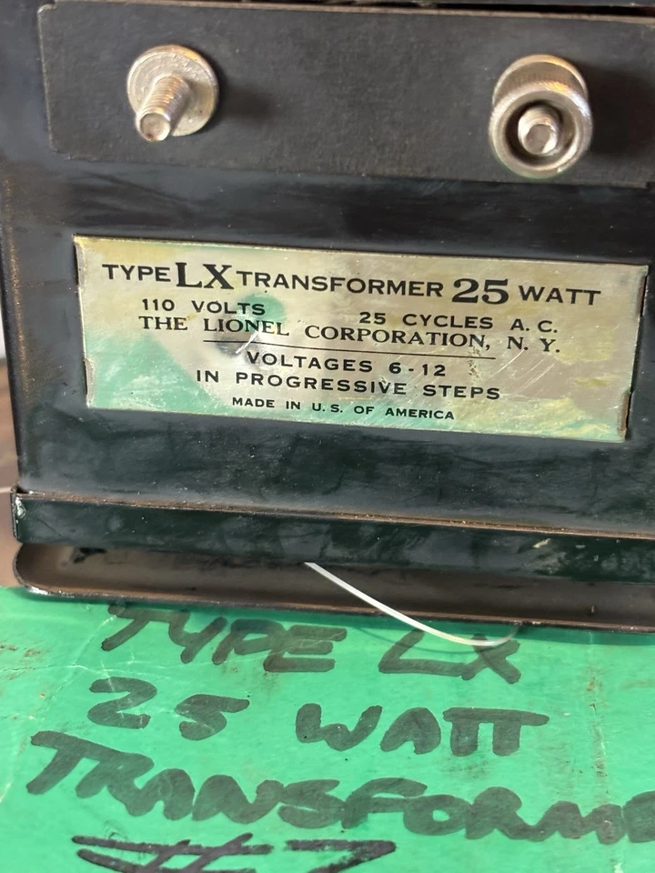 ~Rare Production Sample~Lionel Prewar Factory Archive Transformer (LX) Paperwork - Image 4 of 4
